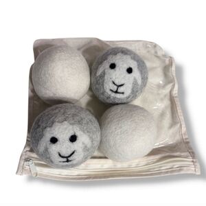 EVRIHOLDER Laundry Helpers Reusable Wool Dryer Balls Set of 4